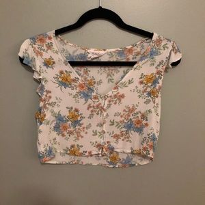 Sadie&sage women’s floral croptop small
